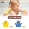 Cute Animal Kids Shower Loofah Glove | Soft Duck & Bear Bath Mitt for Toddler Bathing, Gentle Exfoliating Sponge