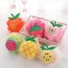Cute Fruit Baby Bath Brush Children's Bath Ball Soft Skin-friendly Body Scrubber Flower Kids Body Brush Bathroom Accessories