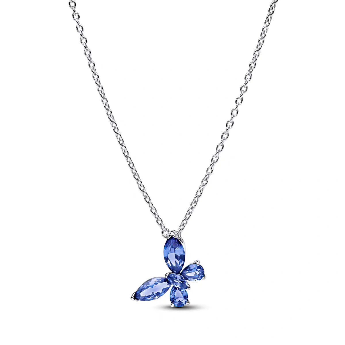 Dazzling Exquisite Charm Women's Jewelry Birthday Party Gift 925 Sterling Silver Zircon Moon Bowknot Circular Heart Necklace - Image 2