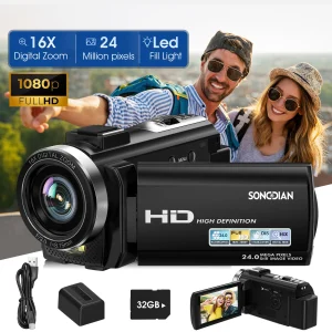 Digital Camera Photographic Cameras With 3.0 Inch Rotating Screen Professional Photo Camera Hd Video Kids Cameras For Home