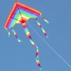 Easy Fly Colorful Rainbow Kite Outdoor Fun Sports Beach Kids Children Buitenspeelgoed Cometas De Viento Outdoor Toys Kites