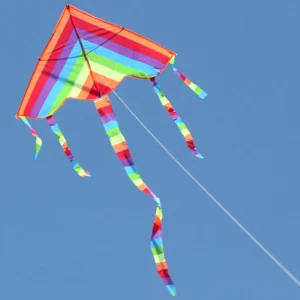 Easy Fly Colorful Rainbow Kite Outdoor Fun Sports Beach Kids Children Buitenspeelgoed Cometas De Viento Outdoor Toys Kites