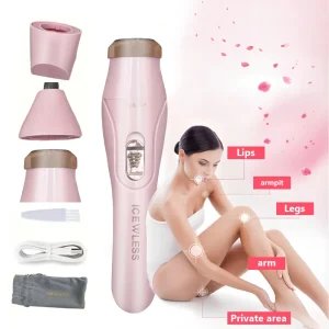 Electric Epilator For Women Shaver Lady Shaver Body Hair Trimmer Armpit Bikini Arm Leg Face Portable Painless Depilator