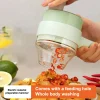 Electric Food Processor Wireless Charging Cutting Vegetables Meat For Household Handheld Tool Complementary Food Machine
