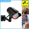 Eleopard Fake Camera Solart Dummy Waterproof Security CCTV Surveillance Camera With Flashing Red Led Light Outdoor Indoor
