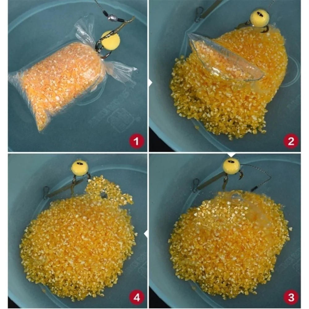 FLYSAND 50Pcs PVA Bags Available Carp Fishing Tackle PVA Bags Mesh For Carp Coarse Boilie Pellet Bait 7*14cm For Bait Throwing - Image 3