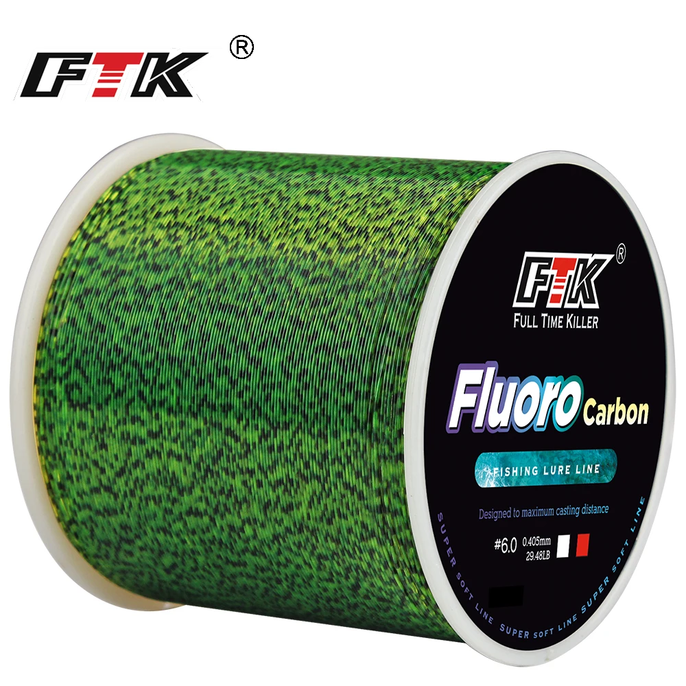 FTK 300/500m Invisible Fishing Line Speckle Fluorocarbon Coating Line 0.20mm-0.50mm 4.13LB-34.32LB Super Strong Spotted Line - Image 6