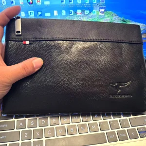 Fashion Business Style Men's Handbag Clutch Bag Soft PU Leather Male Waist Pack Bag Elegant Leisure Stylish Hand bag Men Pouch