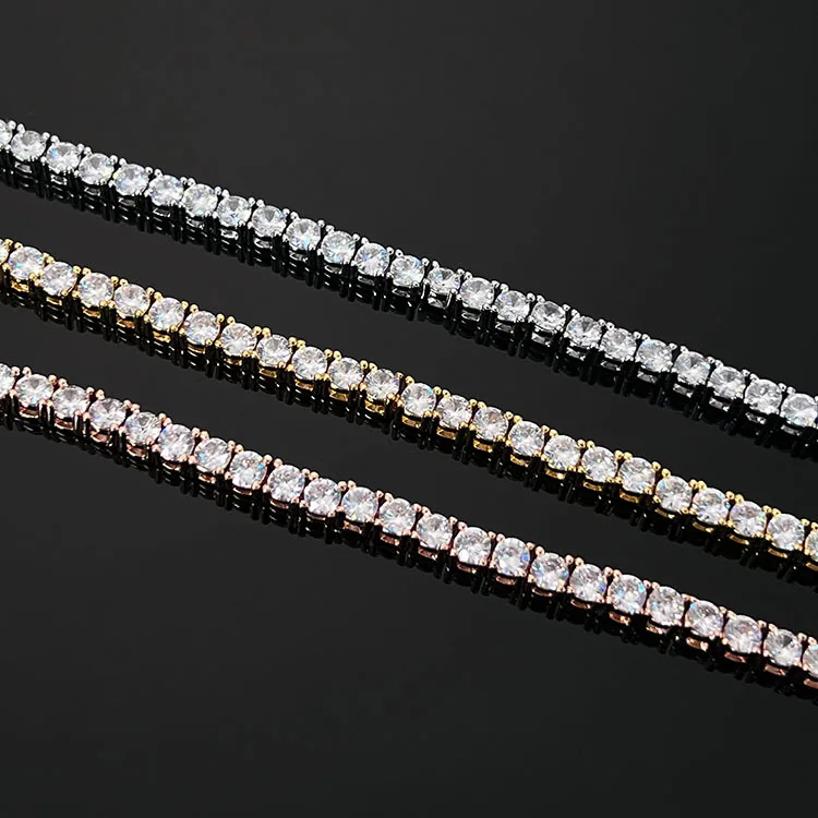 Fashion Simple Moissanite Tennis Bracelets S925 Silver Sparkling Diamond Women Men Party Wedding Bangles GRA Certified Jewelry - Image 2
