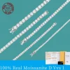 Fashion Simple Moissanite Tennis Bracelets S925 Silver Sparkling Diamond Women Men Party Wedding Bangles GRA Certified Jewelry