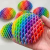 Fidget Worm Toy Stretchable Elastic Mesh Stress Relief Toys for Kids&Adults 3D Telescopic Decompression Sensory Toys Party Gifts