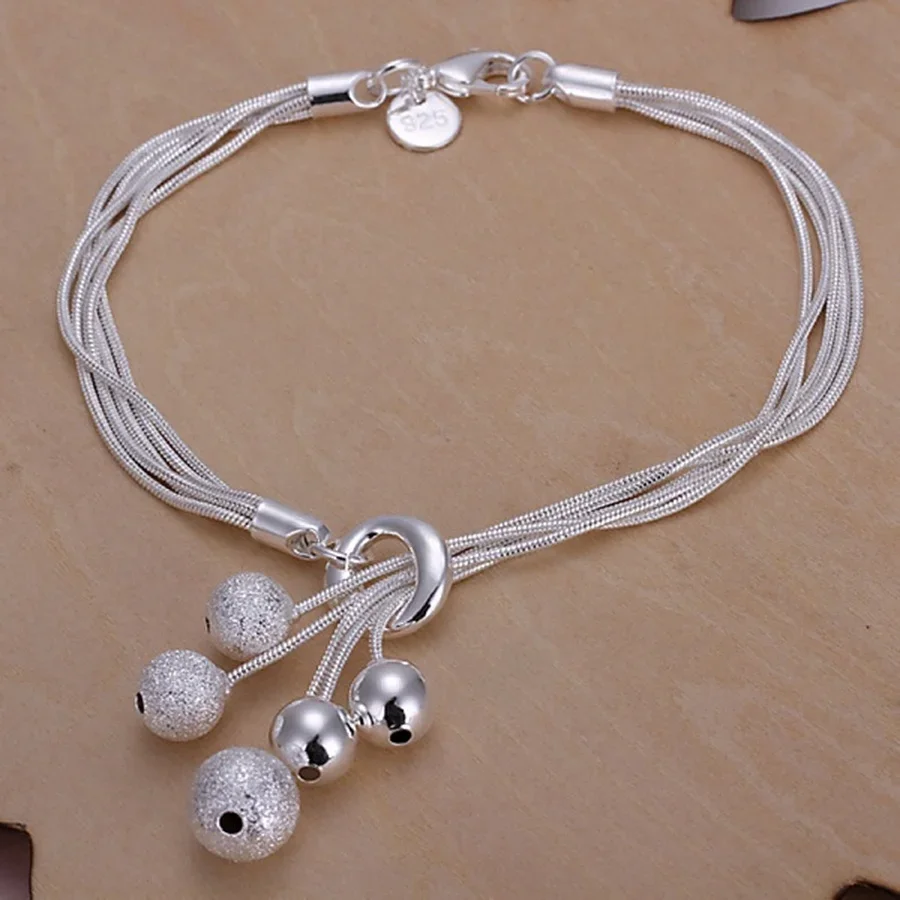 Fine Noble 925 Sterling Silver Solid Chain Bracelet For Women Men Charm Party Gift Wedding party Fashion Jewelry - Image 4