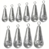 Fishing Weights Sinkers, 10 Sizes Teardrop-Shaped Fishing Lead Sinkers, Bass Casting Drop Shot Weights for Saltwater Freshwater