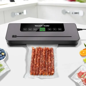 Five-in-one electric food sealer, automatic vacuum sealer, vacuum food sealer, with 10 complimentary sealing bags