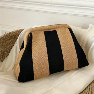 Flyweave Bag Flyweave Striped Bag Clutch Handbag Handbag Beach Bag For Everyday Travel Beach