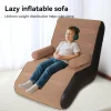 Foldable Lazy Inflatable Sofa PVC with Air Pump for Bedroom and Living Room Indoor Outdoor Travel Beach Camping Sofa