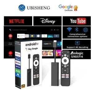 For IPTV Android TV Stick Google Netflix Certified 4K Streaming Device HDR Dolby Audio Wi-Fi 6 Bluethooth Support version updat