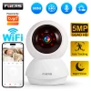 Fuers 4K 8MP IP Camera Indoor WiFi Wireless Surveillance works with Tuya Smart Home APP Auto Tracking CCTV Security Baby Monitor