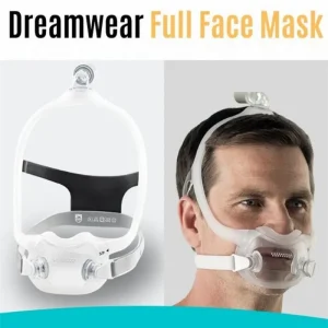Full Face Mask for Philips Dreamwear Anti Snoring Mouth Nose Mask Auto CPAP Bipap Sleep Apnea With Mask Frame Headgear Hose
