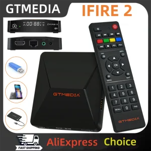 GTMEDIA Ifire2 1080P FHD TV Box Support M3U Decoder,H.265 HEVC 10bit Set Top Box,Built-in 2.4G Wifi Ethernet MPEG-4 Media Player