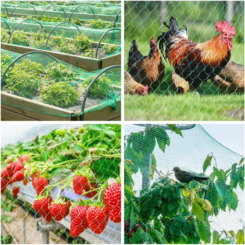Garden Anti Bird Insect Protection Net Orchard Plant Vegetable Fruit Care Covers Green Mesh Pest Control Network Stretch Fencing - Image 6