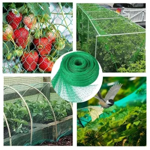 Garden Netting Green Woven Mesh Protect Plants Fruits Flowers Trees Stretch Fencing Durable Net Stops Birds Animals