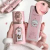 Gege bear Strawberry Cupid Pink Pop Set Velvet Matte Lip Cream Pressed Powder Liquid Blush Set Long Lasting Lightweight Makeu
