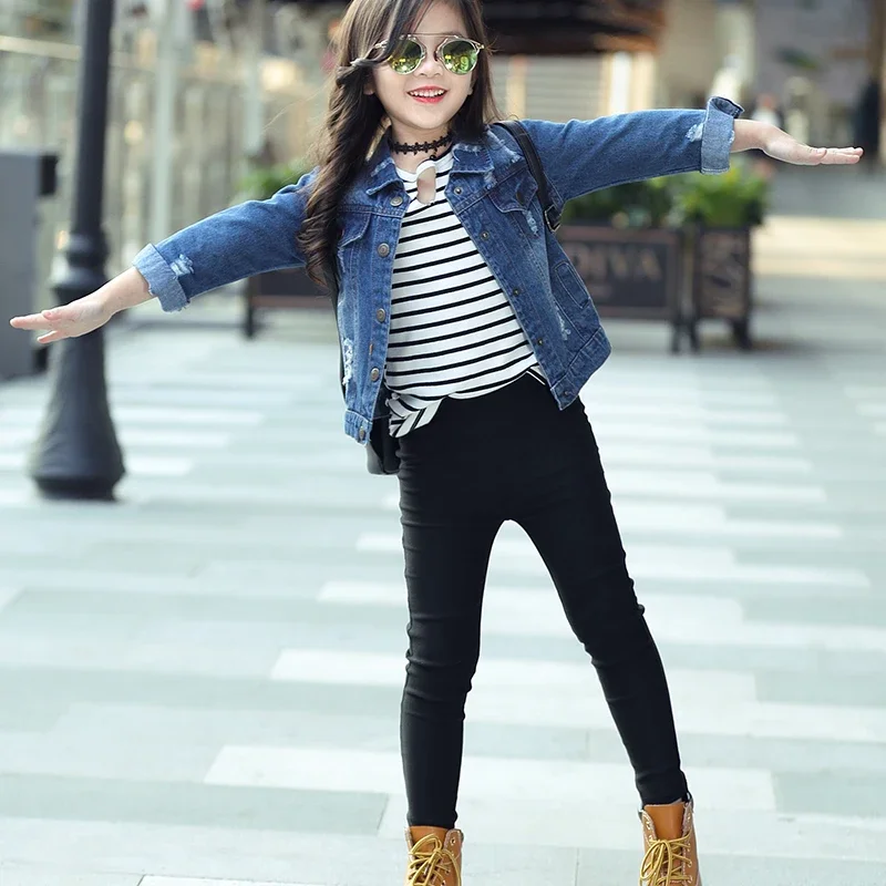 Girl Skinny Casual Pants Spring Autumn 2024 New Children Pencil Pants Skinny Leggings for Girls Kids Fashion Pants 3-12 Years - Image 3