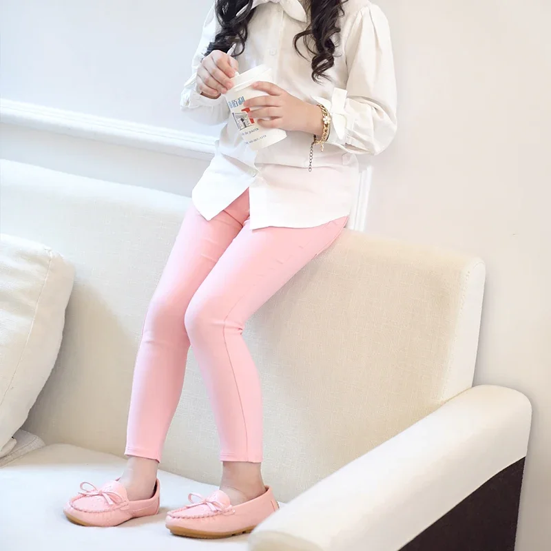 Girl Skinny Casual Pants Spring Autumn 2024 New Children Pencil Pants Skinny Leggings for Girls Kids Fashion Pants 3-12 Years - Image 4