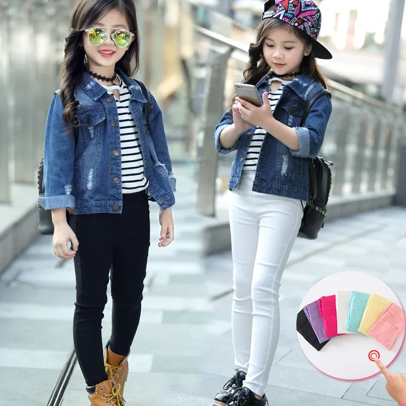 Girl Skinny Casual Pants Spring Autumn 2024 New Children Pencil Pants Skinny Leggings for Girls Kids Fashion Pants 3-12 Years - Image 5