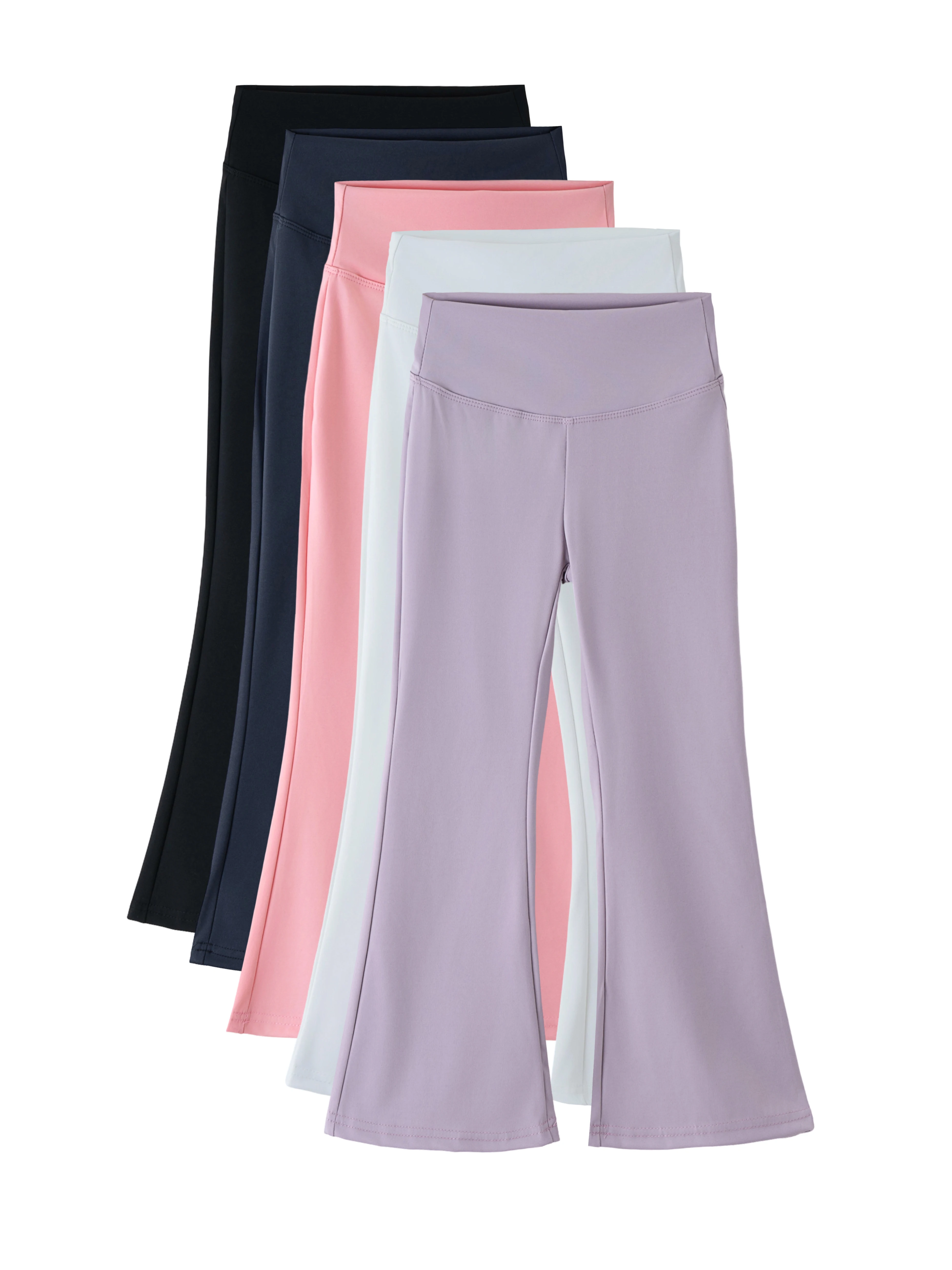 Girls Flared Pants High Waist 2024 Yoga Leggings Teenagers Stretch Elastic Waistband Kids Sportswear Trousers Autumn Spring - Image 3