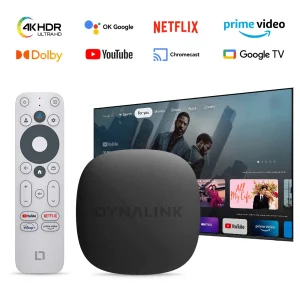 Google TV Box with Netflix 4K Streaming Media Player Certified Google TV 12.0 Support Dolby Audio 2G 16G HDR10+ Google Assistant