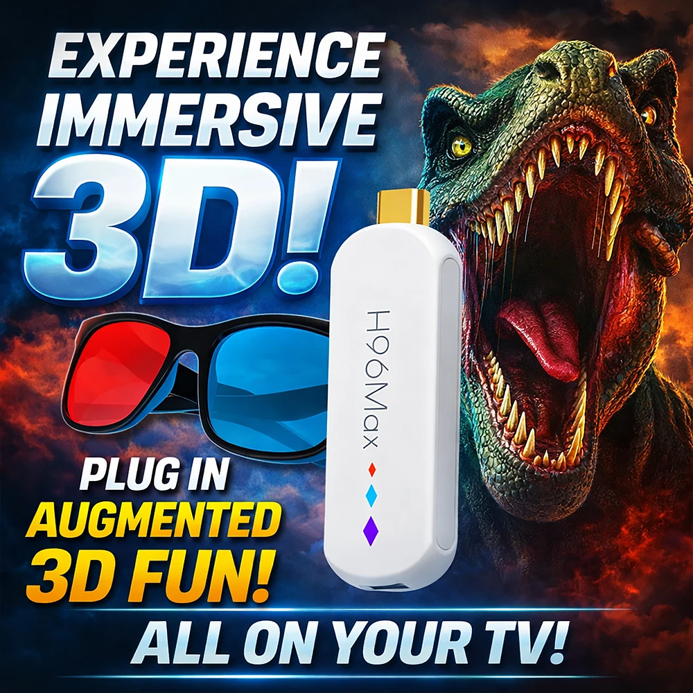 H96 Max S905L TV Stick Android14 Quad Core BT5.0 4K@60fps 2.4G&5G Wifi6 2GB 16GB Google Voice Assistant Media Player AI TV Stick - Image 4