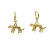 HUIDANG Stainless Steel Earrings Woman Ohrringe New In Animal Leopard Earrings Trend 2025 Autumn Winter