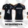 Haikyuu Fukurodani Hinata Cartoon Anime Cosplay Men Jersey Summer Short Sleeve Children Tee Top 2025 New Fashion