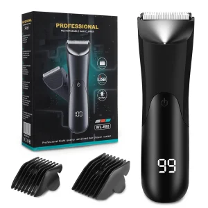 Hair Cutting Machine Beard Trimmer Electric Shaver for Men Intimate Areas Hair Shaving Machine Safety Razor Clipper LED Light
