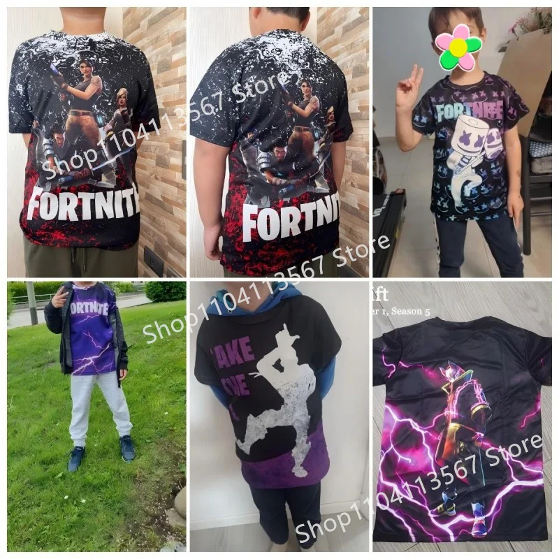 Halloween Peely 3d T-shirt Boys Girls Christmas Fortnite Tees Battle Royale Streetwear Kids Victory Game Men T Shirt Clothes - Image 6