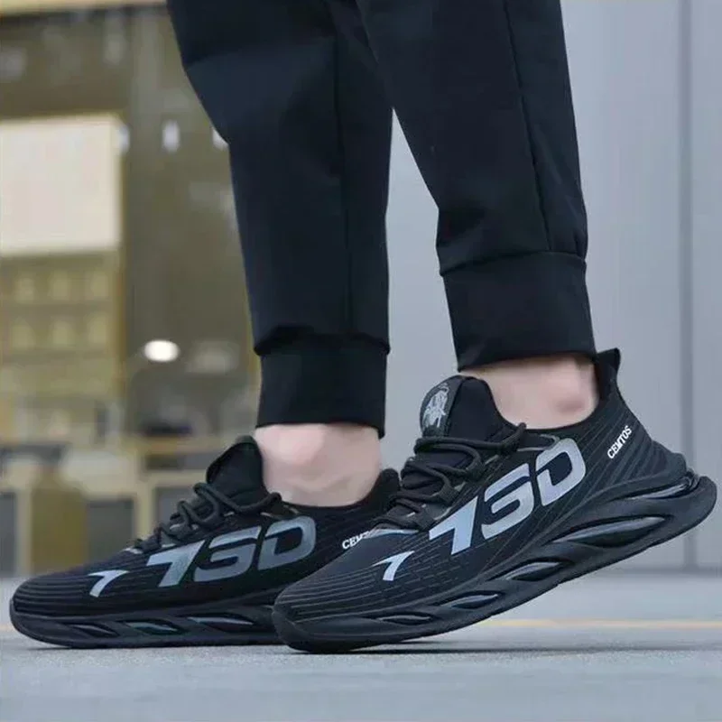 High-quality men's lightweight outdoor shoes breathable mesh shoes fashionable daily casual shoes sports shoes and running shoes - Image 2