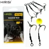 Hirisi 4pcs Ronnie Rig Carp Fishing Hook Combination Sea Fishing Floating Ball Bait Type Fishing Group Fishing Accessories