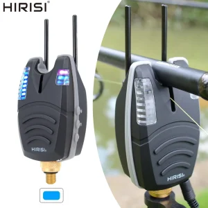 Hirisi B1139 Waterproof Carp Fishing Bite Alarm with Snag Bar And Rolling LED Band Fish Bite Indicator Fishing Accessories