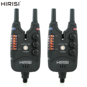 Hirisi Carp Fishing Bite Alarm with Adjustable Volume, Tone, Sensitivity & LED Indicator - Essential Fishing Accessory