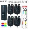 Hirisi SQ-4 Wireless Carp Fishing Alarm Set Waterproof LED Bite Indicator Adjustable Volume/Tone/Sensitivity Fishing Accessories