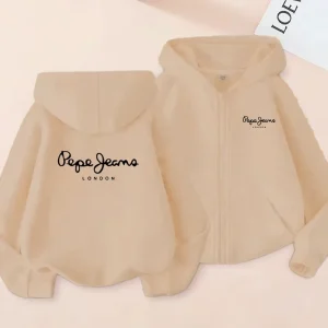Hooded Zipper Jackets for Children Aged 3 to 13, Loose Casual Wear, Gift Jackets for Boys and Girls, Autumn and Winter Styles