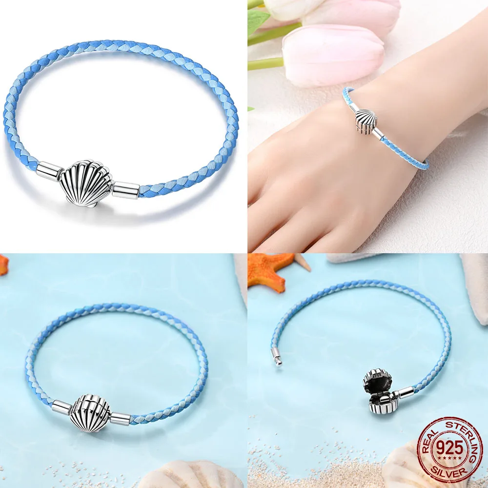 Hot Sale 925 Sterling Silver 17-20CM Bracelets Forever Love Butterfly Heart Bracelet Fit DIY Charms Beads Fashion Women Jewelry - Image 2