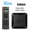 Hot X96Q Android 10.0 Fast Smart TV BOX 2GB 16GB Allwinner H313 Quad Core 4K 2.4G Wifi Set top box 1G8G Media Player