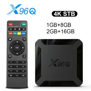 Hot X96Q Android 10.0 Fast Smart TV BOX 2GB 16GB Allwinner H313 Quad Core 4K 2.4G Wifi Set top box 1G8G Media Player