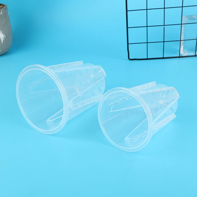 Household Plastic Transparent Cylindrical Flower Holder Large Capacity Thickened Anti-Deformation Durable Vegetable Plant Pot - Image 3