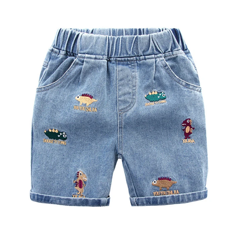 IENENS Baby Boys Shorts Casual Jeans Kids Clothes Summer Beach Short Pants 2-8 Years Clothing Boy's Loose Denim Shorts - Image 3