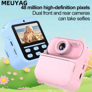 Instant Print Camera HD Digital Camera 2.4'' Instant Photo Printing Camera Portable Digital Camera for Girls Boys Birthday Gifts