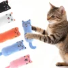 Interactive Cute Cat Toy Funny Plush Mini Teeth Grinding Catnip Squeaky Chewing Toy for Kittens Pet Accessories